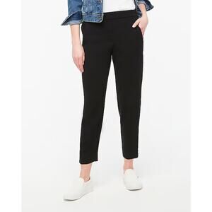 NWT J. Crew Factory Jamie Pull On Pant With Elastic Waist In Black Size 14